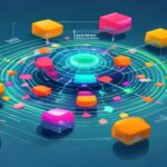 Isometric illustration of Coreball game mechanics