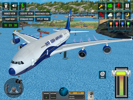 Passenger Airplane Flight 3D